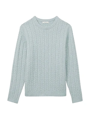 Minsk Cable-Knit Crewneck Sweater