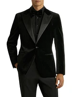 Diamond Velvet Single-Breasted Dinner Jacket