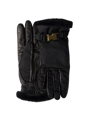 Re-Nylon and Shearling Gloves