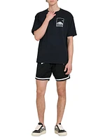 Collegiate Basketball Mesh Shorts