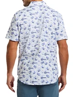 Alboran Printed Button-Front Shirt