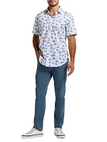 Alboran Printed Button-Front Shirt