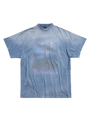 Paris Moon Oversized T-Shirt