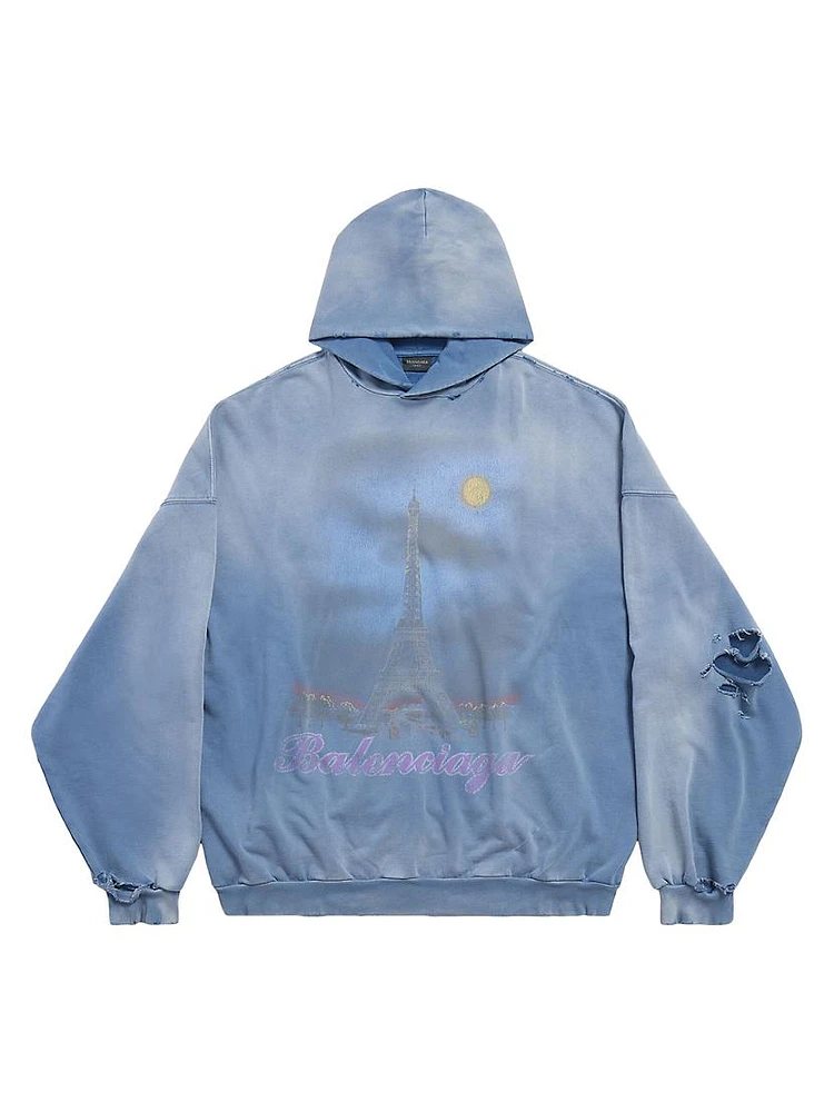 Paris Moon Oversized Hoodie