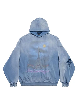 Paris Moon Oversized Hoodie