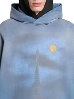 Paris Moon Oversized Hoodie