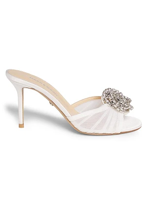 Le Cadeau Mesh Hotfix 85MM Pumps