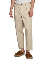 Cotton Gabardine Crop Trousers