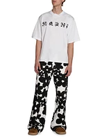 Poppy Fields Printed Logo Cotton T-Shirt