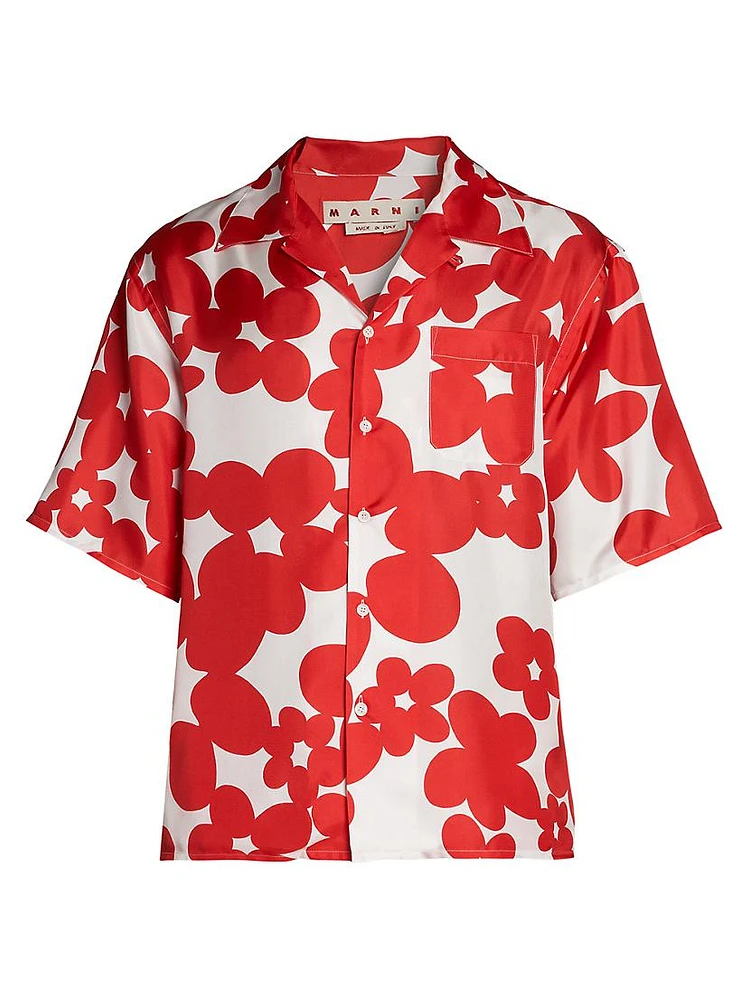 Dillies Printed Silk Shirt