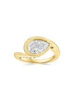 14K Yellow Gold & 2.07 TCW Pear-Cut Lab-Grown Diamond Ring