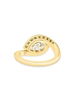 14K Yellow Gold & 2.07 TCW Pear-Cut Lab-Grown Diamond Ring