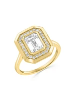 14K Yellow Gold & TCW Lab-Grown Diamond Ring