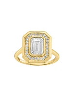 14K Yellow Gold & TCW Lab-Grown Diamond Ring