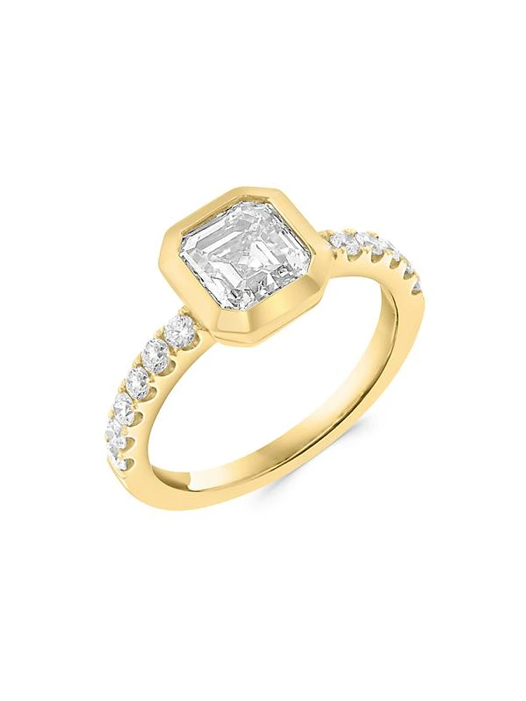 14K Yellow Gold & 1.96 TCW Lab-Grown Diamond Ring