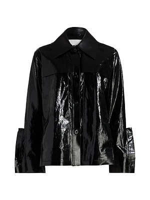 Lacquered Linen Sport Jacket