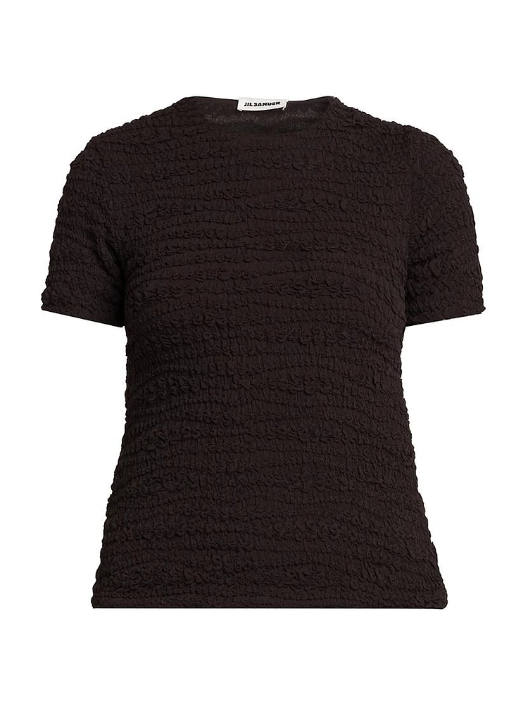 Textured Knit T-Shirt
