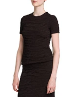 Textured Knit T-Shirt