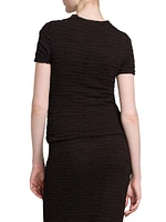 Textured Knit T-Shirt