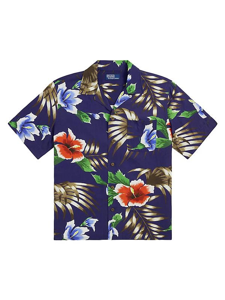 Classic Fit Tropical Camp Shirt