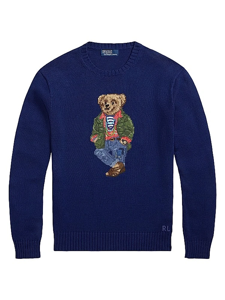 Polo Bear Cotton Sweater