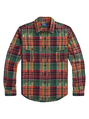 Classic-Fit Madras Workshirt