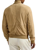 Suede Bomber Jacket