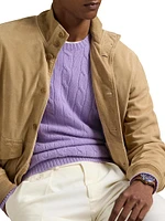 Suede Bomber Jacket