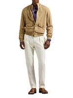 Suede Bomber Jacket
