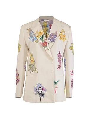Embellished Floral Blazer