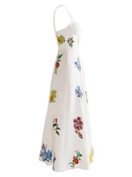 Silk Fit & Flare Corset Dress