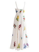 Silk Fit & Flare Corset Dress
