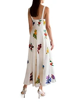 Silk Fit & Flare Corset Dress