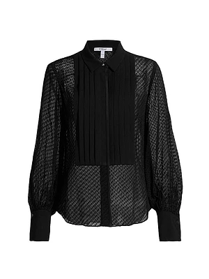 Oriel Dobby-Dot Jacquard Shirt