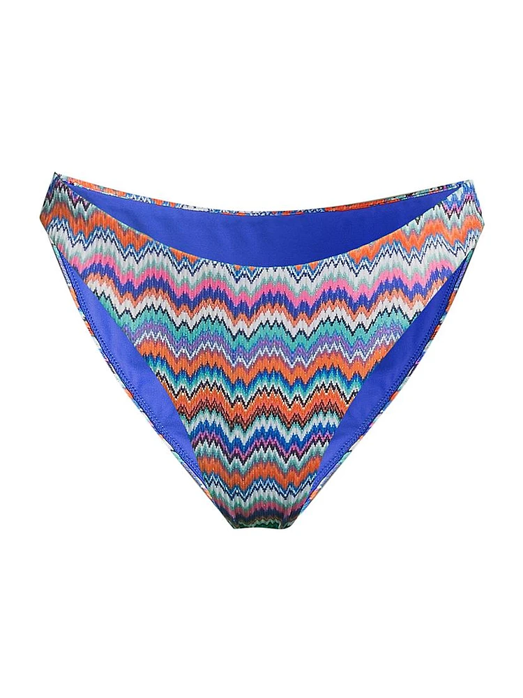 Margot Barcelona Metallic Chevron Bikini Bottom
