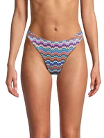 Margot Barcelona Metallic Chevron Bikini Bottom