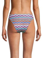 Margot Barcelona Metallic Chevron Bikini Bottom