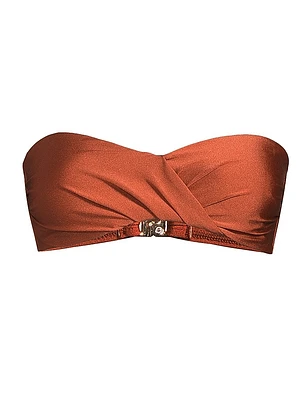 Soleil Gloss Twist Bandeau Top