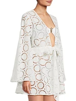 Jessie Eyelet Cotton Cover-Up Minidress