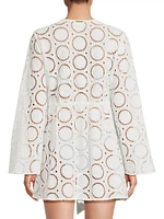 Jessie Eyelet Cotton Cover-Up Minidress