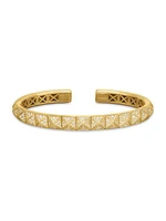 Pyramid Bangle Bracelet in 18K Yellow Gold