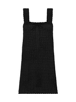 Pointelle Scalloped Minidress