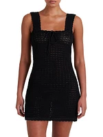 Pointelle Scalloped Minidress