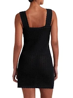 Pointelle Scalloped Minidress