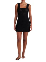 Pointelle Scalloped Minidress