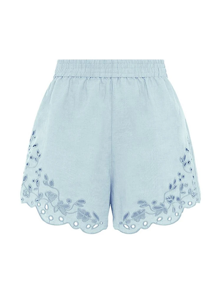 Memoir Embroidered Shorts
