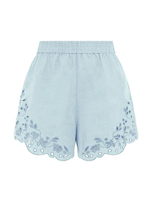 Memoir Embroidered Shorts