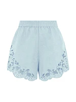 Memoir Embroidered Shorts