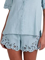 Memoir Embroidered Shorts