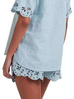 Memoir Embroidered Shorts
